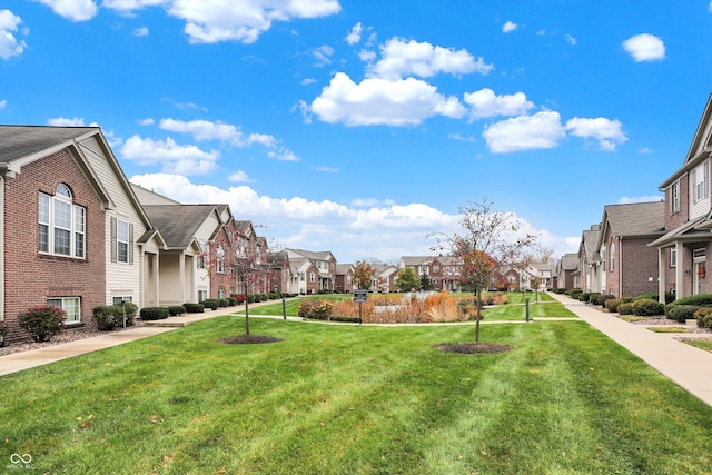 view of community with a yard