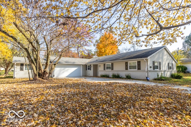 ranch-style house with a garage