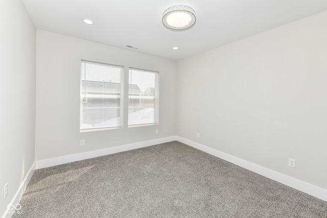 view of carpeted empty room