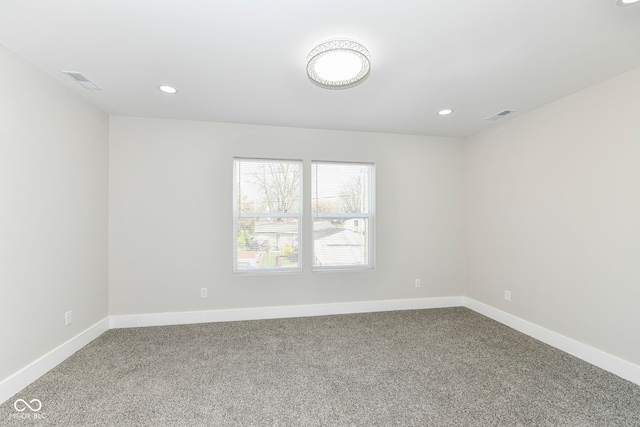 view of carpeted empty room