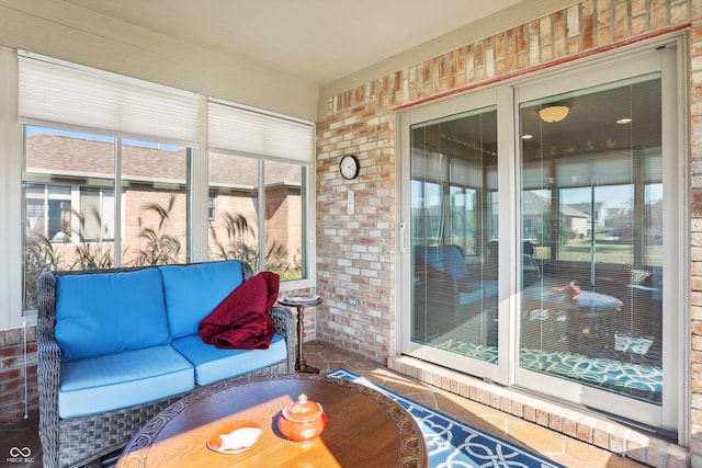 3784 Mansfield Dr, Brownsburg, IN 46112 - sunroom featuring an outdoor hangout area