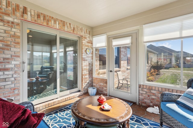 sunroom with a wealth of natural light