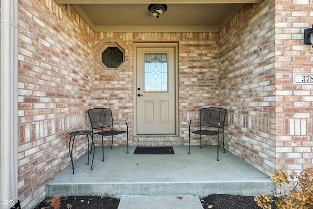 3784 Mansfield Dr, Brownsburg, IN 46112 - entrance to property featuring brick siding and covered porch