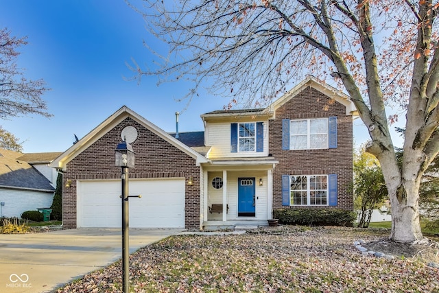 534 Austrian Way, Avon, IN 46123 - traditional-style home featuring brick siding, an attached garage, and concrete driveway