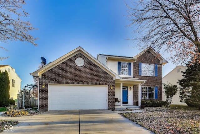 534 Austrian Way, Avon, IN 46123 - traditional home with brick siding, driveway, and a garage