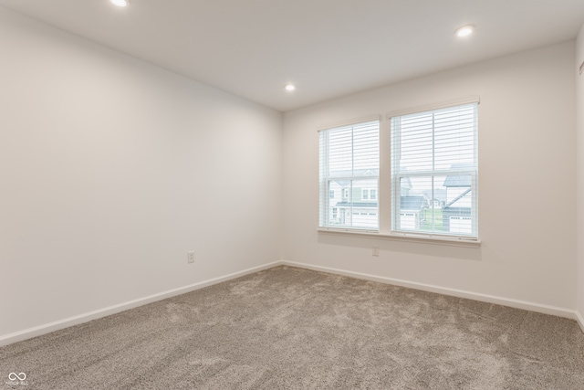 view of carpeted empty room