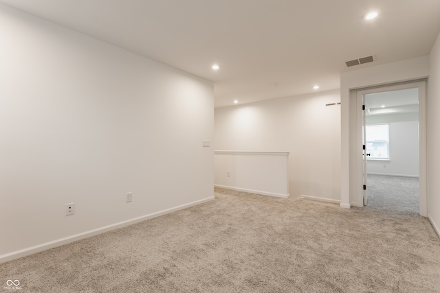 view of carpeted empty room