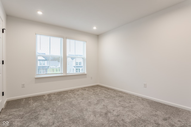 view of carpeted empty room