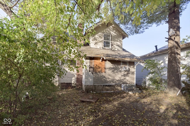 view of rear view of property