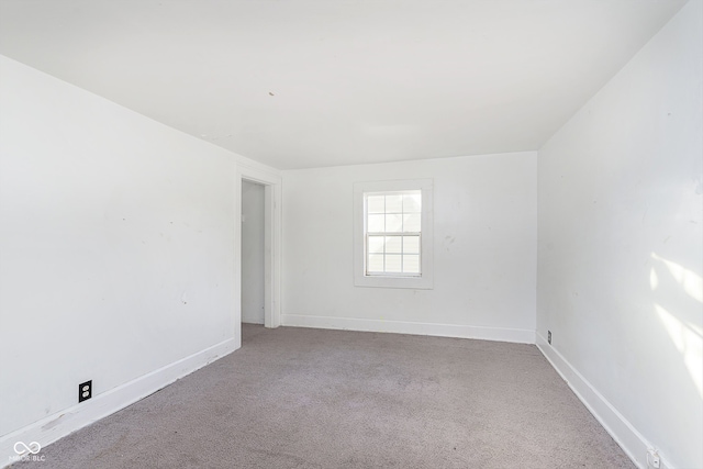 view of carpeted empty room