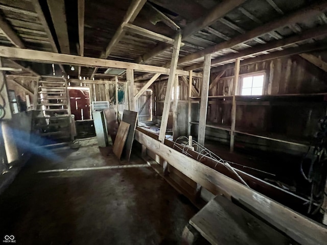 view of horse barn