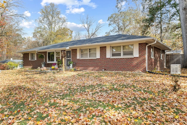 view of single story home