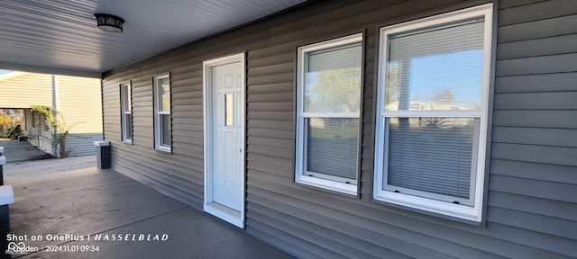 view of home's exterior featuring covered porch