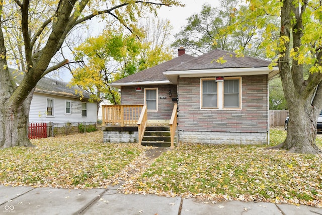 bungalow with a deck