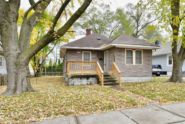 view of bungalow-style house