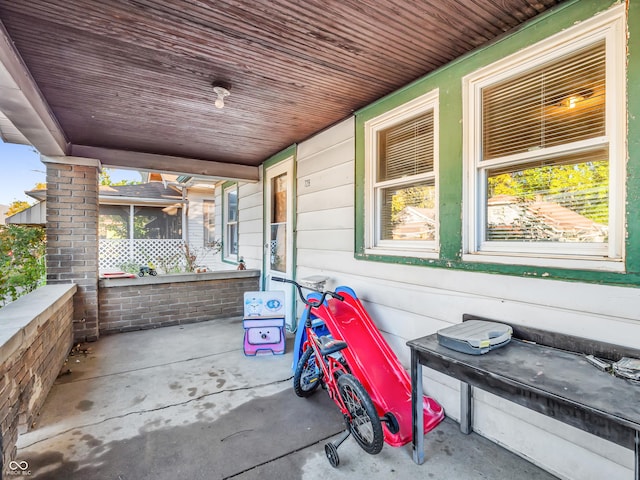 view of patio / terrace with a porch