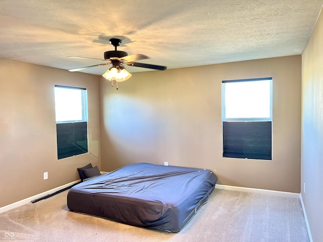 5778 W Commonview Dr, Mccordsville, IN 46055 - bedroom with carpet flooring, baseboards, ceiling fan, pool table, and a textured ceiling