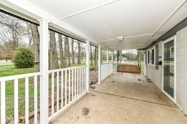 view of patio / terrace with a porch