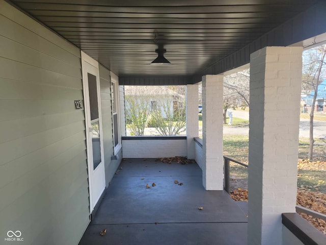 325 E Church St, Paragon, IN 46166 - view of patio / terrace featuring ceiling fan