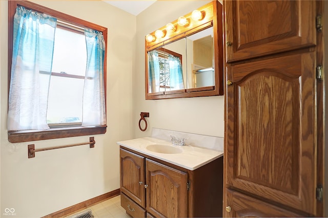 bathroom with vanity