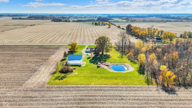 bird's eye view featuring a rural view