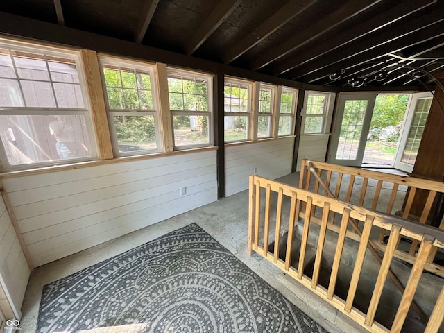 view of sunroom