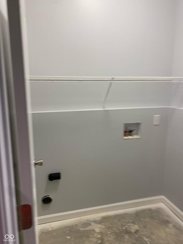 laundry room with hookup for a washing machine