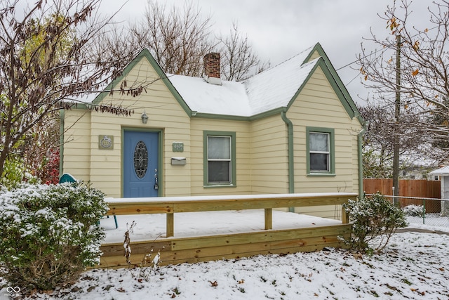 view of front of home