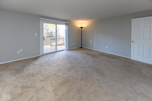 view of carpeted empty room