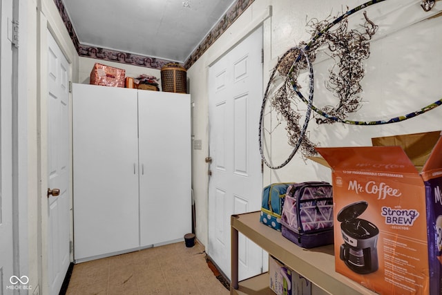 view of clothes washing area