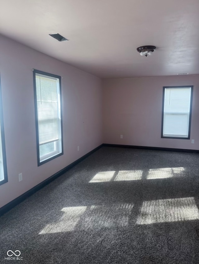 spare room with carpet and a healthy amount of sunlight