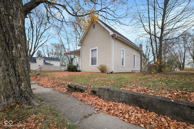 view of side of property