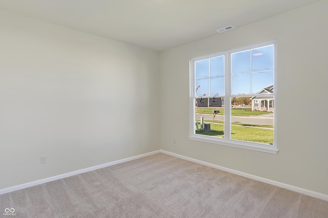 view of carpeted empty room