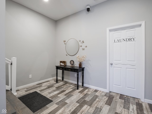 entryway featuring light hardwood / wood-style floors