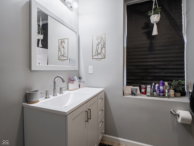 bathroom featuring vanity