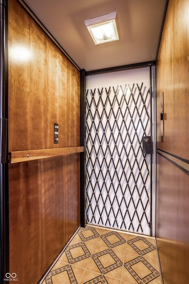 interior details featuring elevator