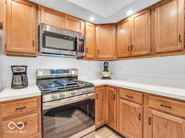 kitchen featuring appliances with stainless steel finishes