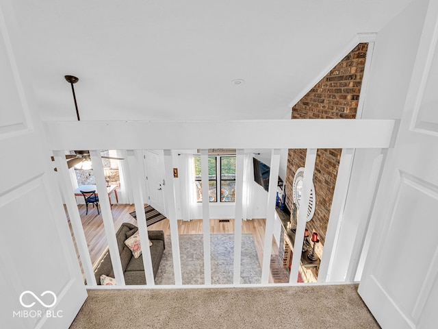 interior space with carpet floors