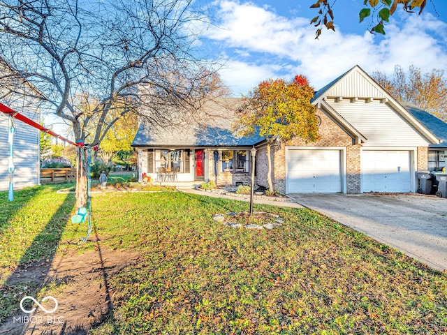 view of front of house featuring a front yard