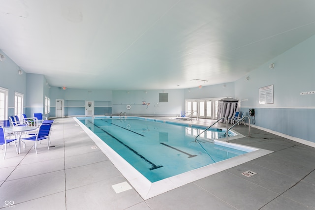 view of pool featuring sink