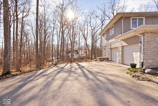 view of home's exterior featuring a garage