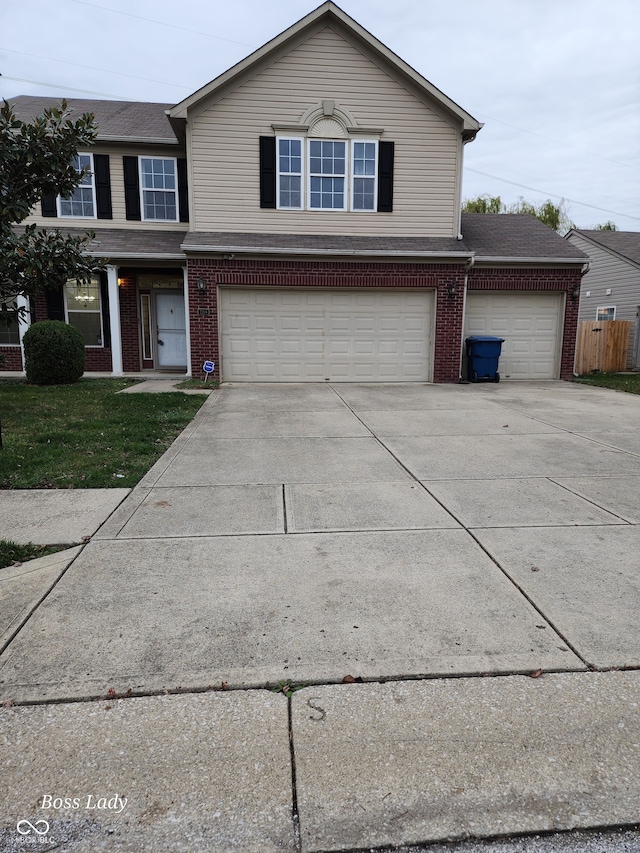 front of property featuring a garage