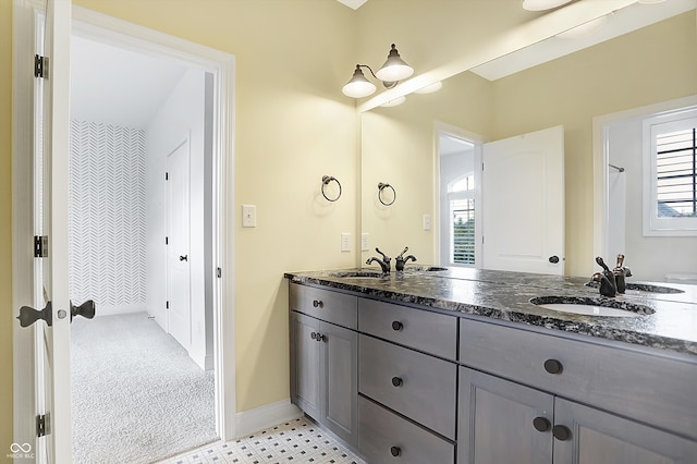 bathroom with vanity