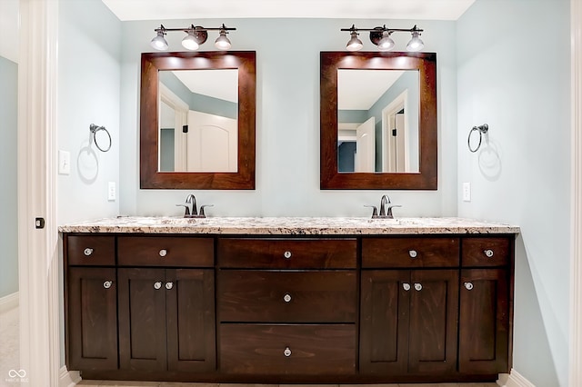 bathroom featuring vanity