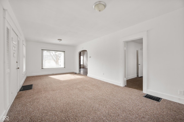 interior space featuring carpet floors