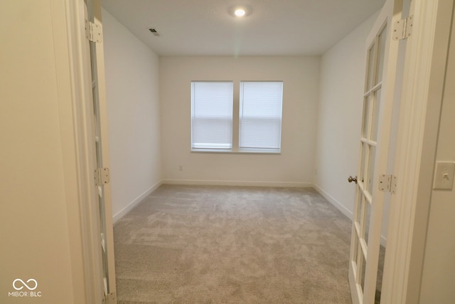 view of carpeted empty room