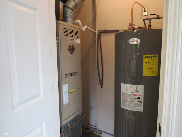 utilities featuring electric water heater