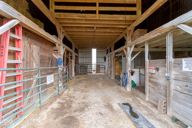 view of horse barn