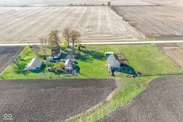 bird's eye view featuring a rural view