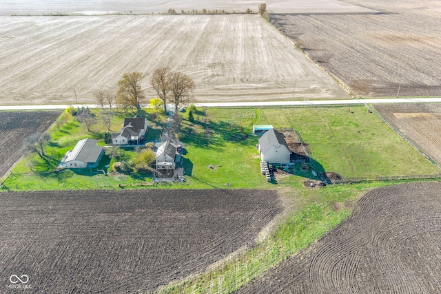 aerial view featuring a rural view